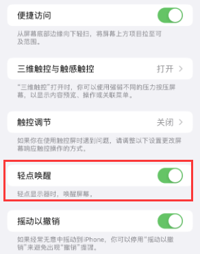 禅城苹果授权维修站分享iPhone轻点无法唤醒怎么办