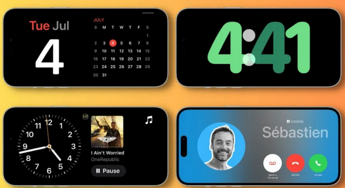 禅城苹果手机维修分享iOS17横屏充电待机显示有什么好处 