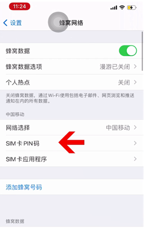 禅城苹果14维修网分享如何给iPhone14的SIM卡设置密码 