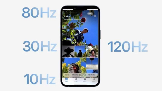 禅城苹果14维修分享iPhone 14有高刷吗 
